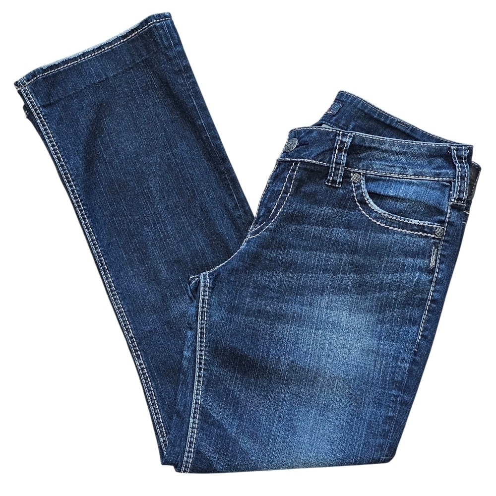 Silver Women's Jeans Suki Mid Slim Boot, Waist 31. Length Has Been Altered to 30 - Picture 4 of 10